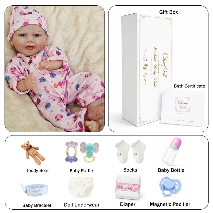 Lucas 18" Lifelike Reborn Baby Doll - chimidoll