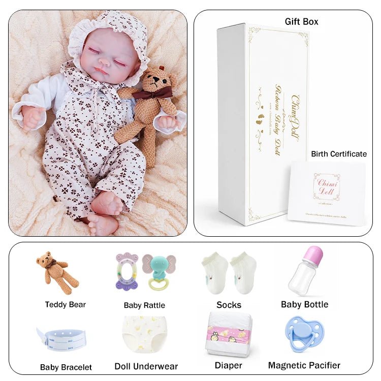 Mia - Lifelike Sleeping Reborn Baby Doll (18") - chimidoll