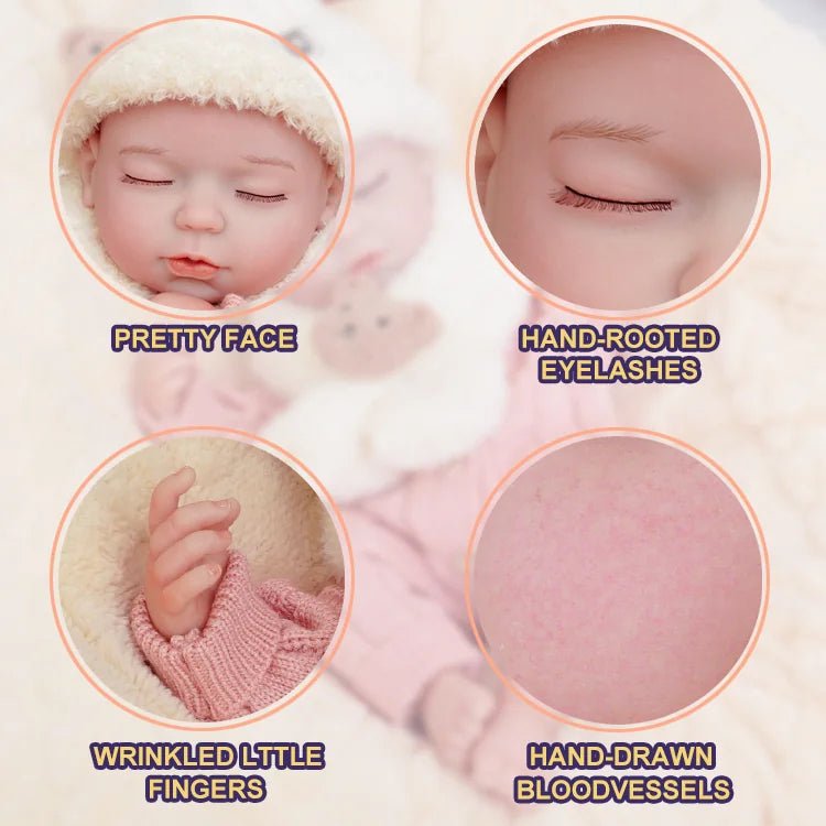 Isla - Lifelike Sleeping Reborn Baby Doll (20") - Authentic Reborn beautiful reborn baby dolls - chimidoll