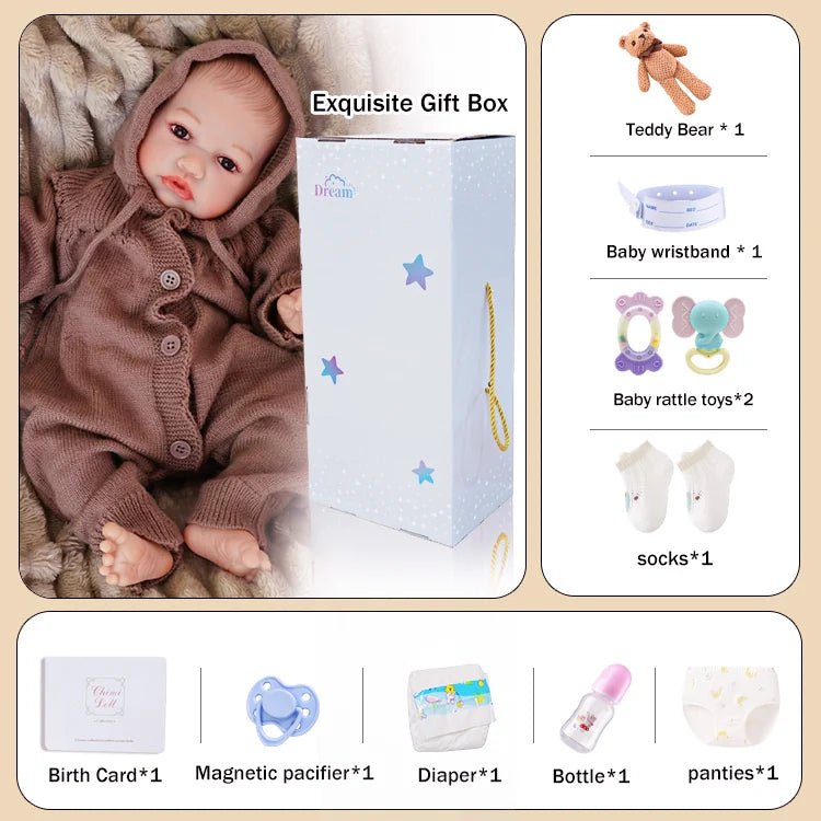 Alex - Lifelike Reborn Baby Doll (18") by chimidoll