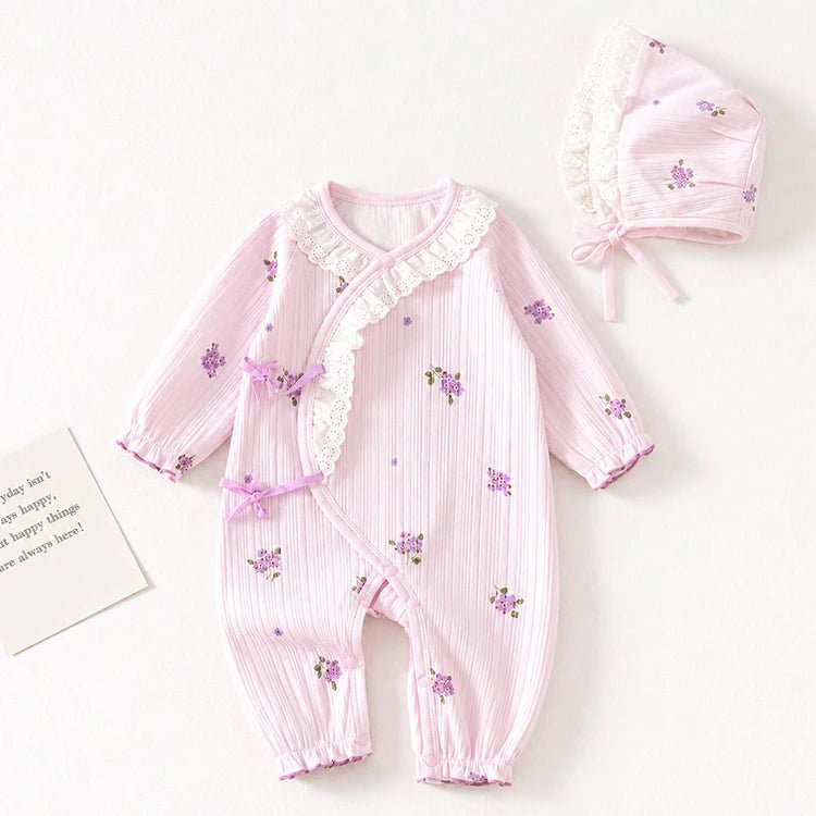 Pink Floral Romper Set - chimidoll