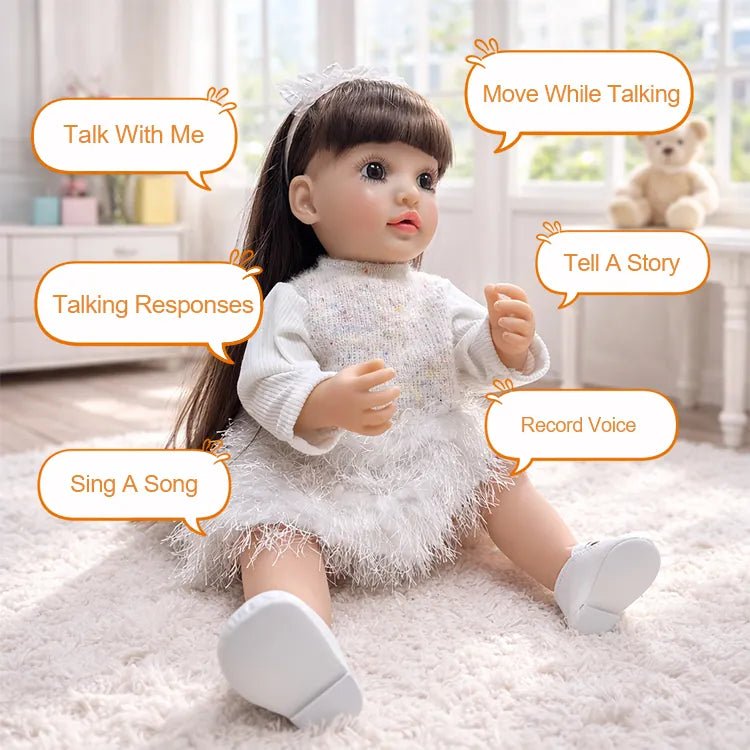 Pippa Interactive Talking Toddler Doll – 22 Inch - chimidoll