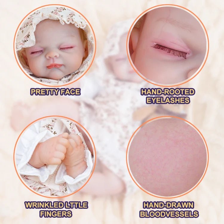 Emma - Lifelike Sleeping Reborn Baby Doll (18") chimidoll