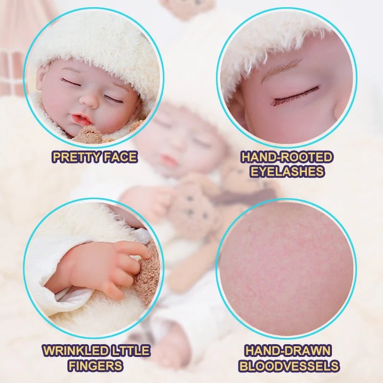 Zoe - Lifelike Sleeping Reborn Baby Doll (20") - Authentic Reborn beautiful reborn baby dolls - chimidoll