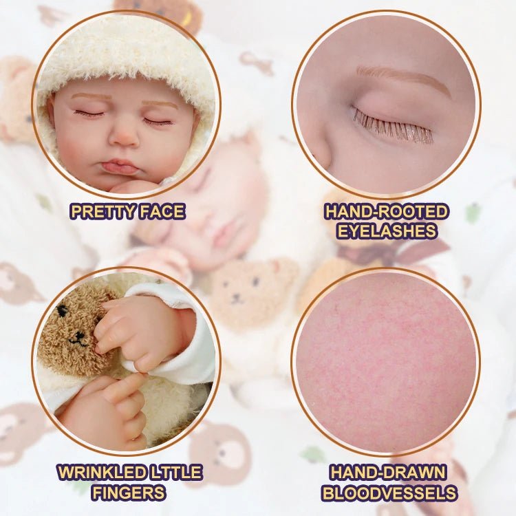 Ruby - Lifelike Sleeping Reborn Baby Doll (20") - Authentic Reborn beautiful reborn baby dolls - chimidoll