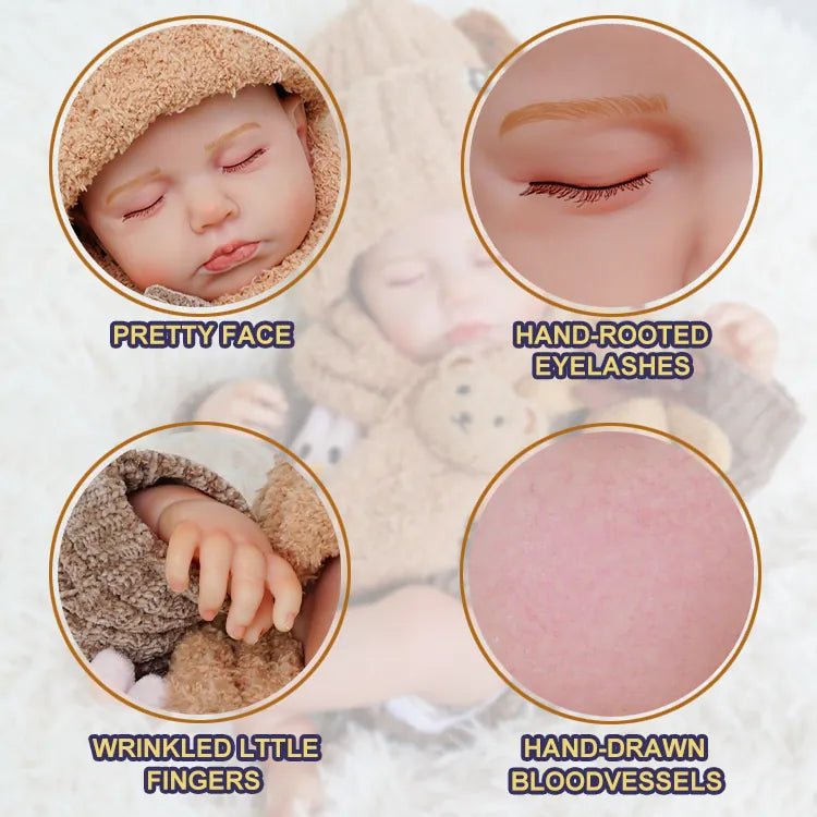 Leo - Lifelike Sleeping Reborn Baby Doll (20") by chimidoll