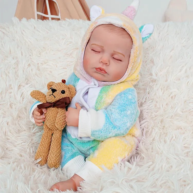 Hollis - Lifelike Sleeping Reborn Baby Doll (20") | Authentic Reborn beautiful reborn baby dolls | chimidoll
