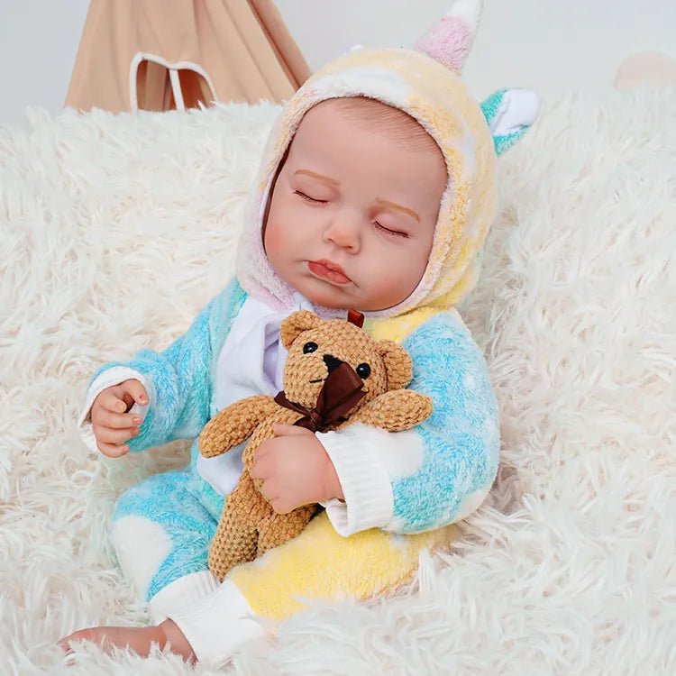 Hollis - Lifelike Sleeping Reborn Baby Doll (20") | Authentic Reborn beautiful reborn baby dolls | chimidoll