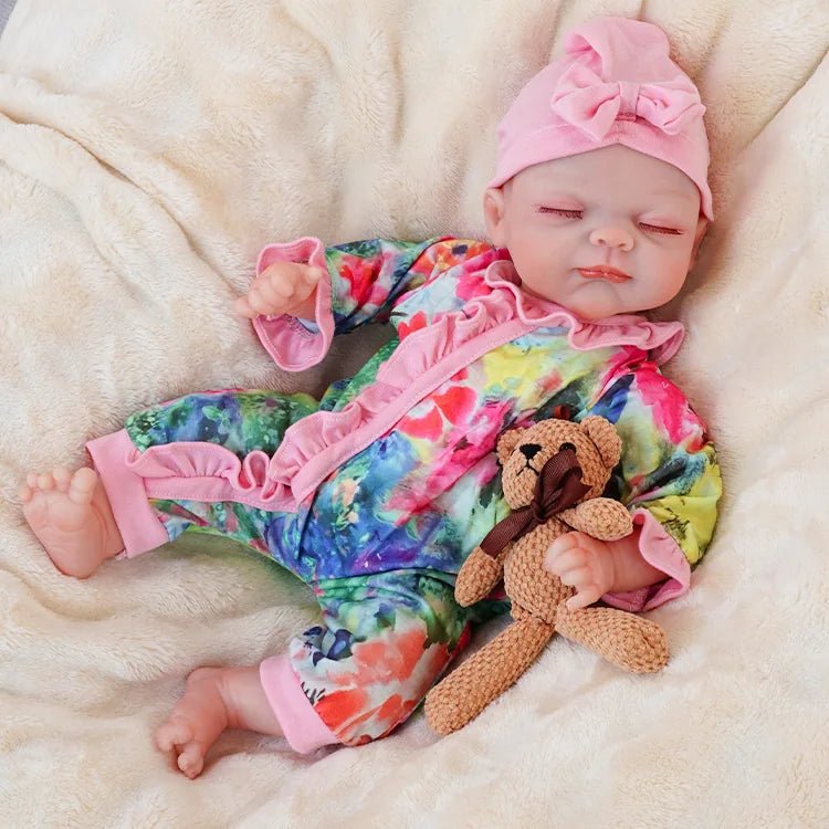 Bella -Lifelike Sleeping Reborn Baby Doll (18") - Authentic Reborn beautiful reborn baby dolls - chimidoll