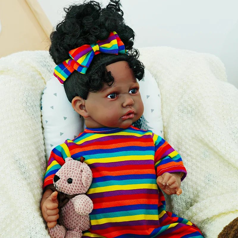 Zara - African American Lifelike Reborn Baby Doll (18") chimidoll