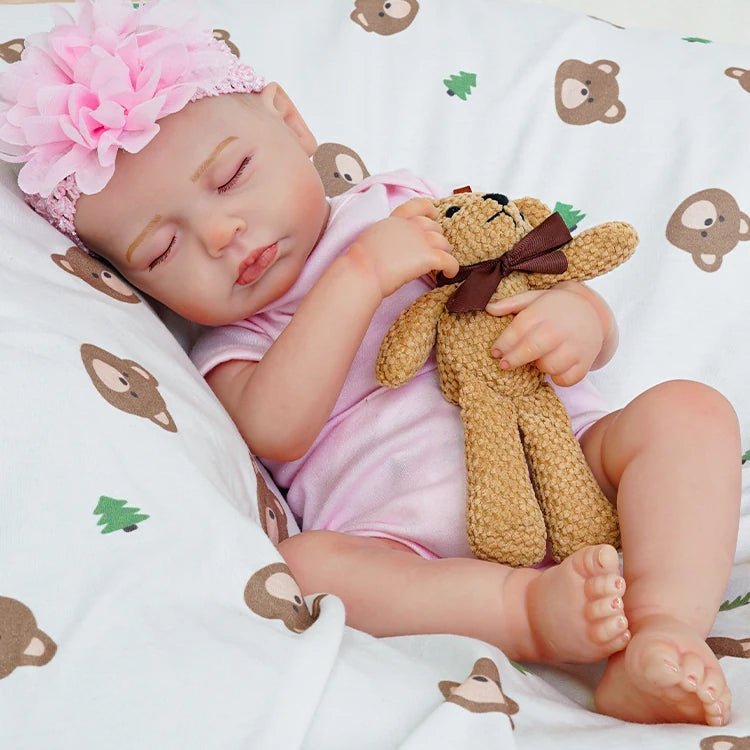 Rosie - Lifelike Sleeping Reborn Baby Doll (20") - Authentic Reborn beautiful reborn baby dolls - chimidoll