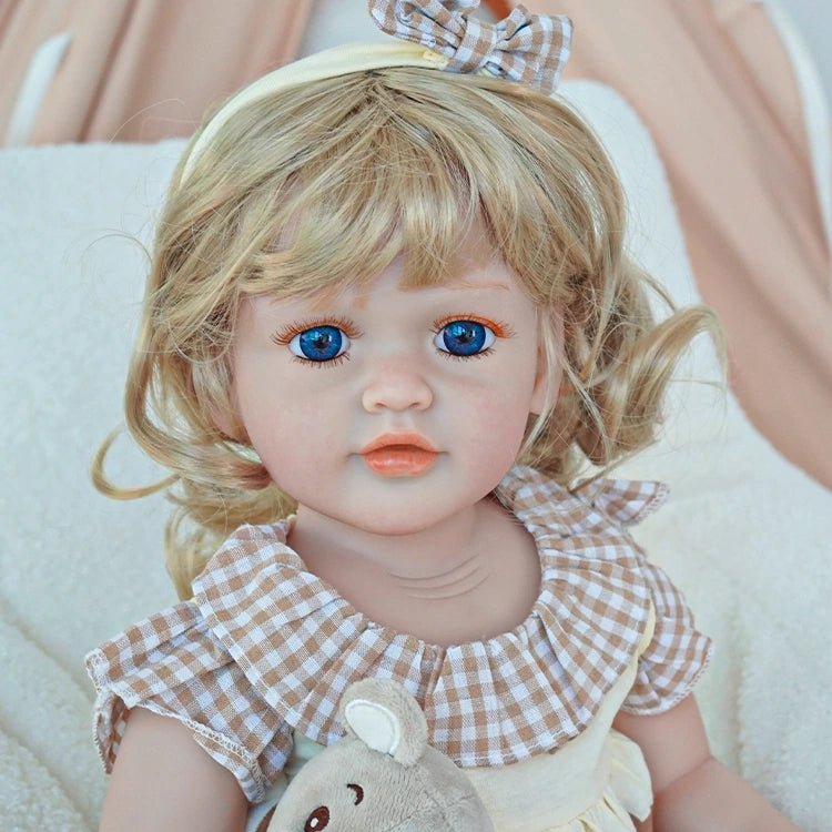 reborn toddler doll- Delicate Lace Dress & Braids - chimidoll