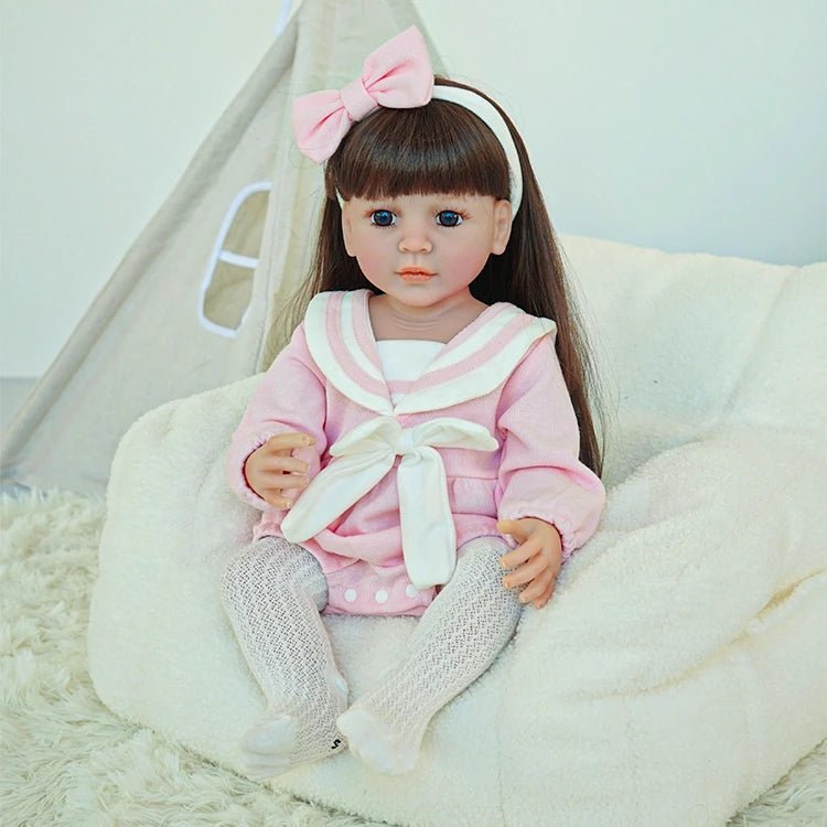 reborn toddler doll, pink outfit - chimidoll