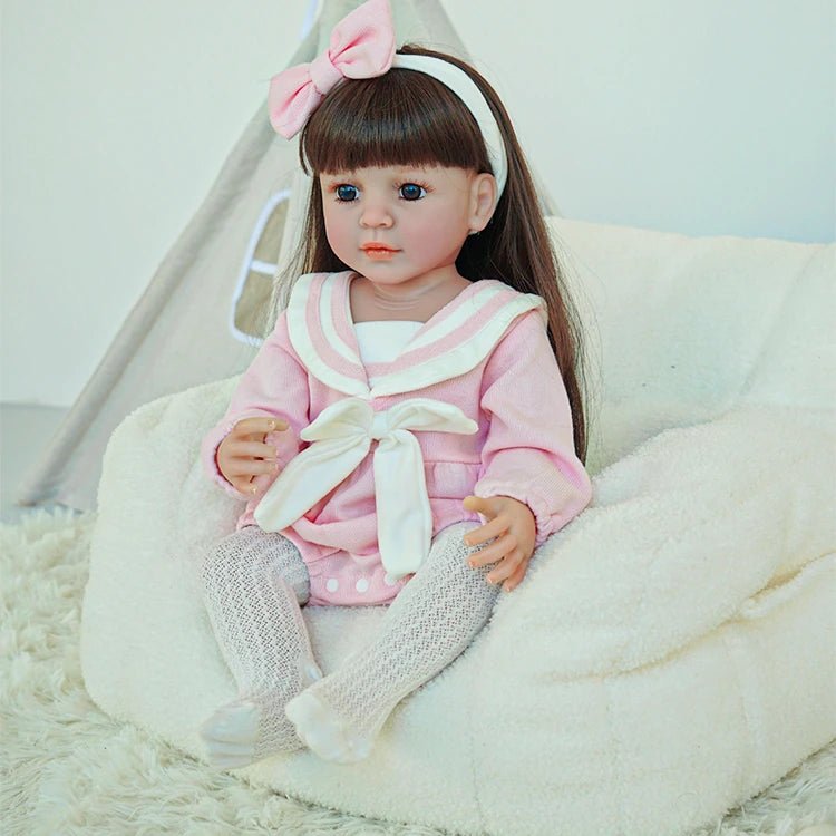 reborn toddler doll, pink outfit - chimidoll
