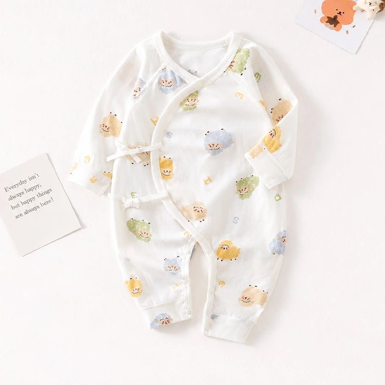 Sheep Print Baby Doll Romper - chimidoll