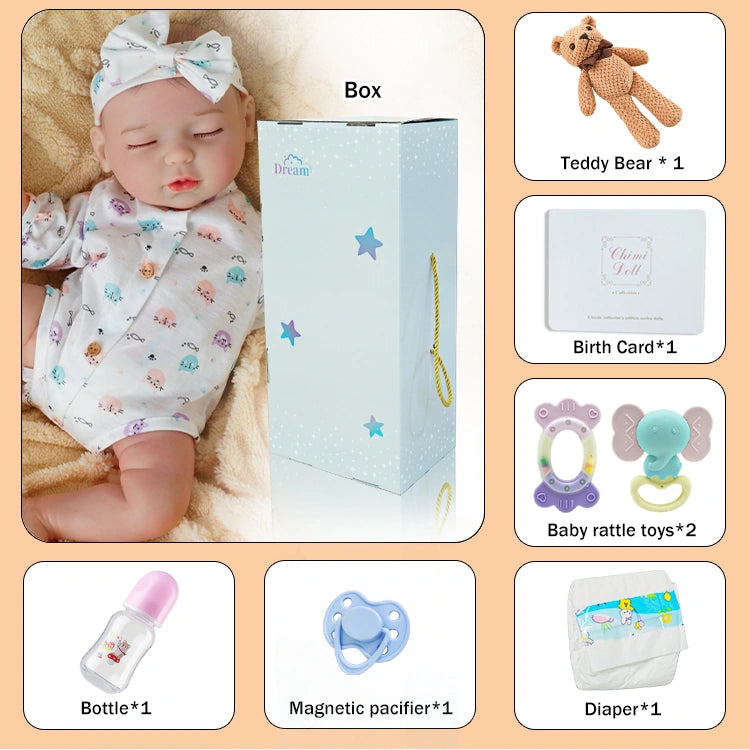 baby dolls | realistic baby dolls | sleeping reborn dolls | sleeping doll | squishy dolls | peaceful expression | soft and cuddly | delicate hand-painted features | gentle embrace | bedtime companion