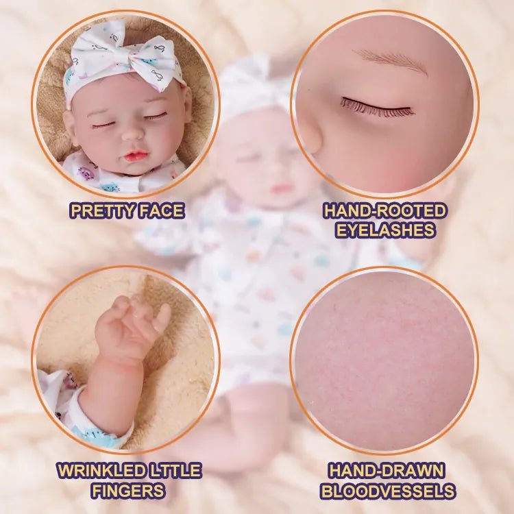 Amelia - Lifelike Sleeping Reborn Baby Doll (18") chimidoll
