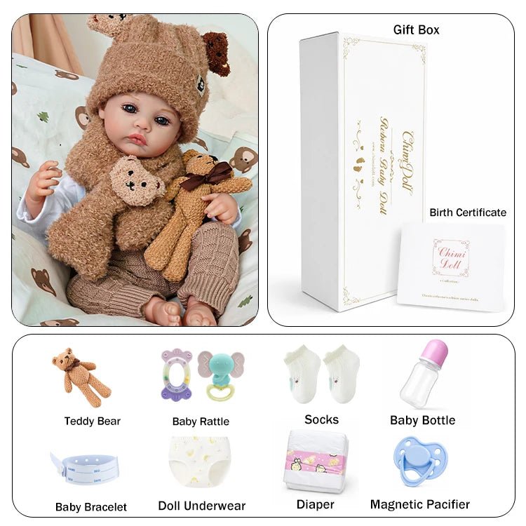 Toby 20" Lifelike Reborn Baby Doll - chimidoll