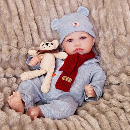 Liam - Lifelike Reborn Baby Doll (18") by chimidoll
