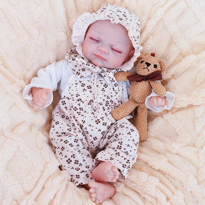 Mia - Lifelike Sleeping Reborn Baby Doll (18") by chimidoll