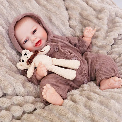 Charlie - Happy Lifelike Reborn Baby Doll (18") by chimidoll