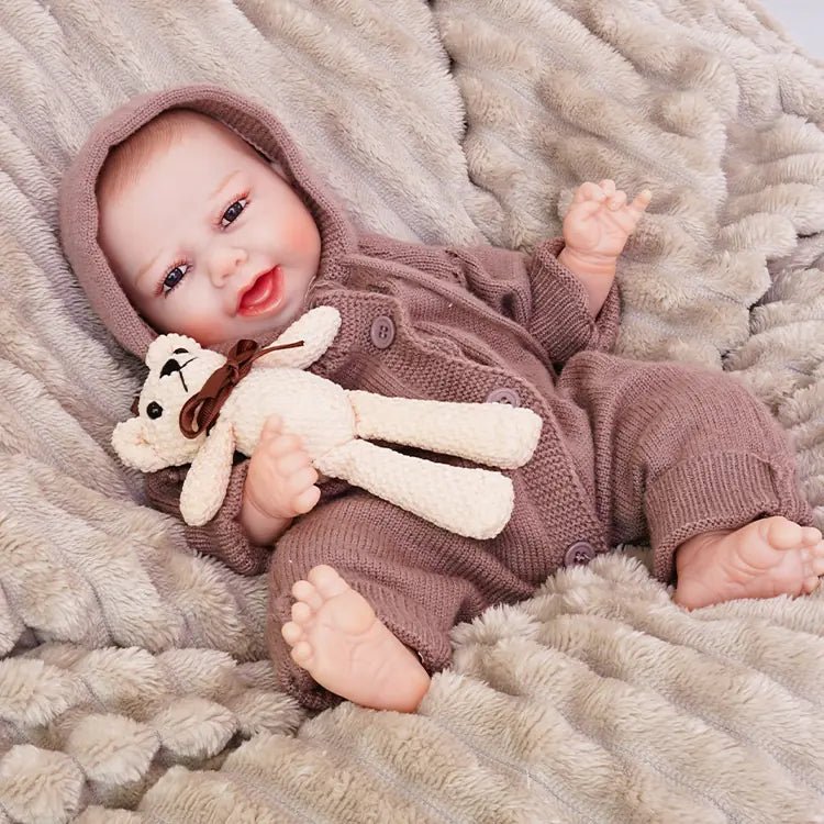 Charlie - Happy Lifelike Reborn Baby Doll (18") by chimidoll