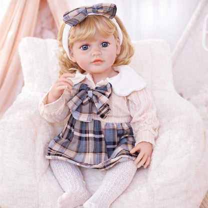 Vintage Plaid Knit Doll Outfit Set by chimidoll