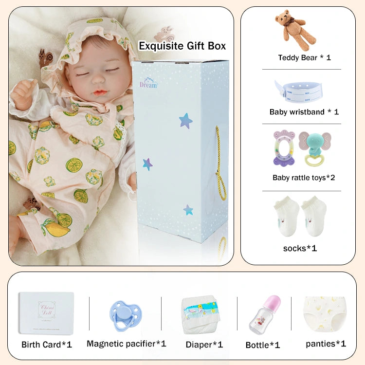 baby dolls | reborn baby dolls | real baby dolls | babydoll dress | 18 inch doll | realistic dolls | delicate features | soft vinyl body | handcrafted details | lifelike charm | perfect collectible