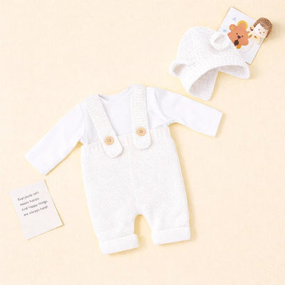 Tenue pour poupée avec bonnet ours