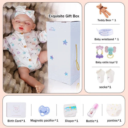 Eleanor - Lifelike Sleeping Reborn Baby Doll (18") chimidoll