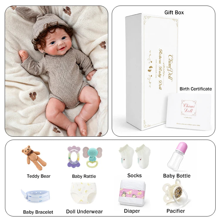 Rory 20" Realistic Full Silicone Reborn Baby Doll