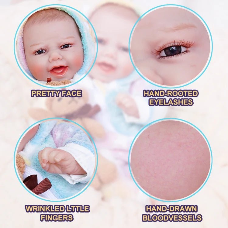 Dakota - Happy Lifelike Reborn Baby Doll (18") by chimidoll