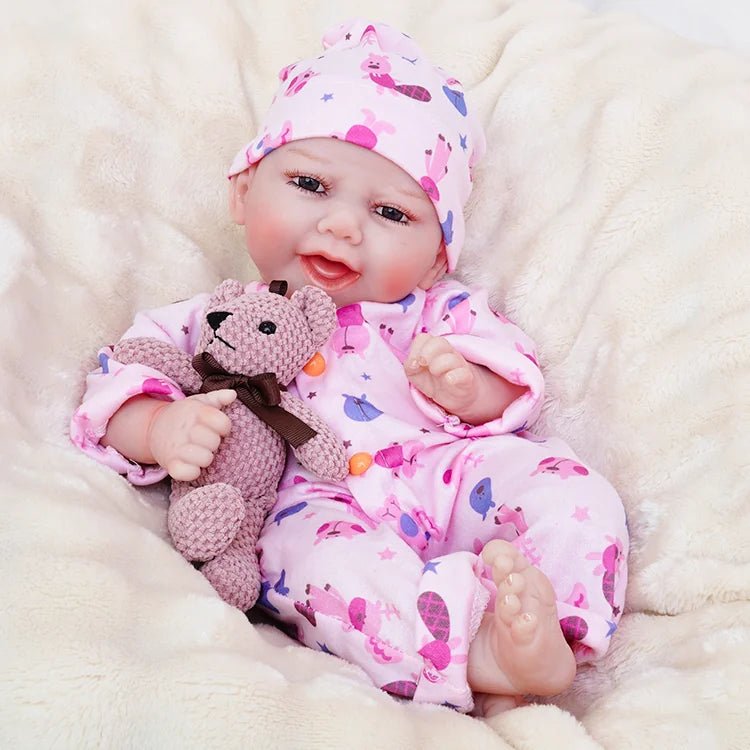 Lucas - Happy Lifelike Reborn Baby Doll (18") by chimidoll