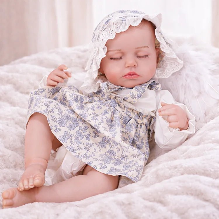 Petit Ange - Poupée bébé reborn endormie (50 cm)