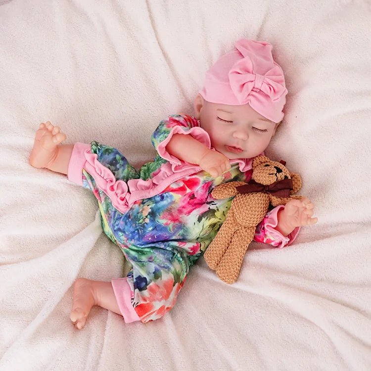 Lily - Lifelike Sleeping Reborn Baby Doll (18") by chimidoll