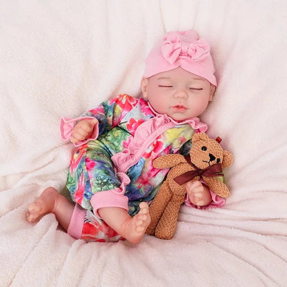 Lily - Lifelike Sleeping Reborn Baby Doll (18") by chimidoll