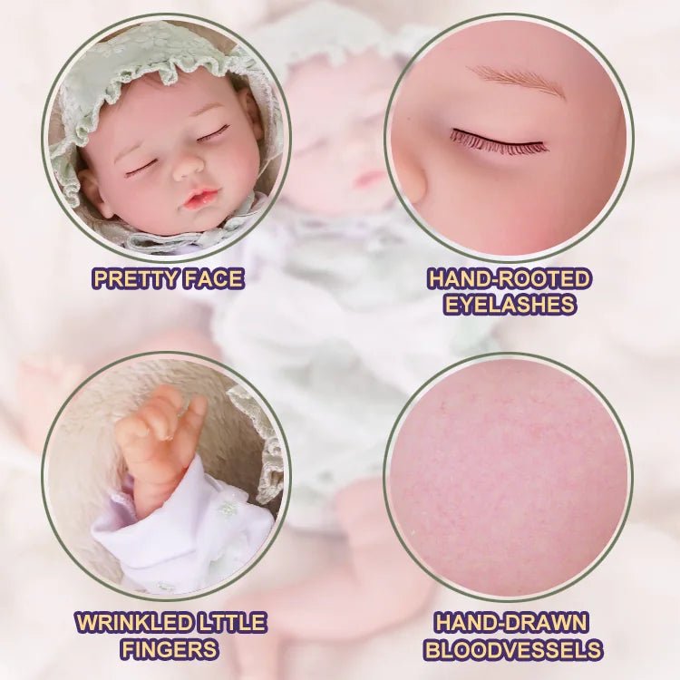 Lilian - Lifelike Sleeping Reborn Baby Doll (18") by chimidoll