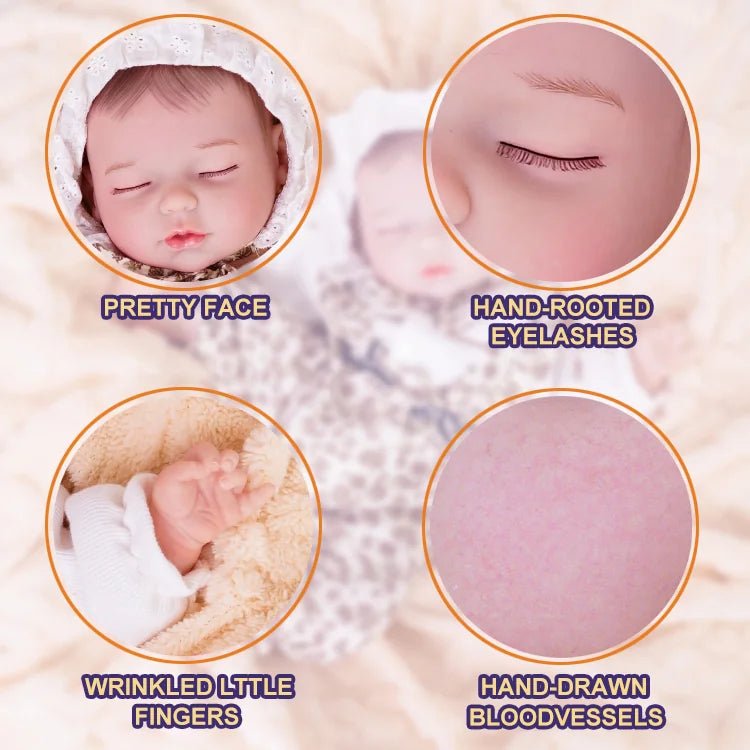 Lifelike Sleeping Reborn Baby Doll (18") by chimidoll