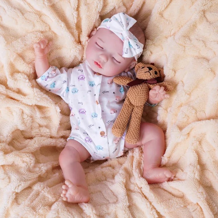 Amelia - Lifelike Sleeping Reborn Baby Doll (18") by chimidoll