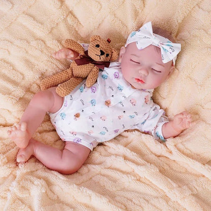 Amelia - Lifelike Sleeping Reborn Baby Doll (18") by chimidoll