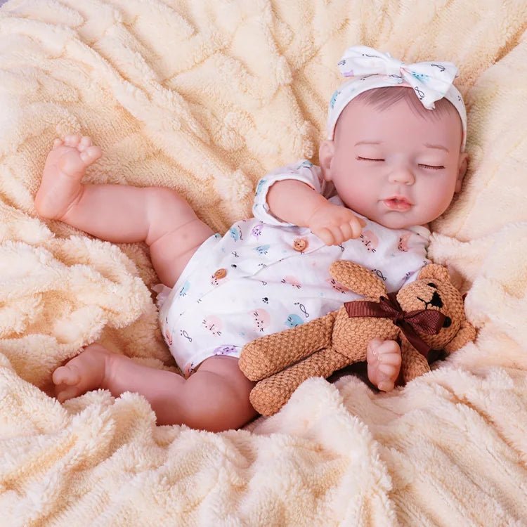 Amelia - Lifelike Sleeping Reborn Baby Doll (18") by chimidoll
