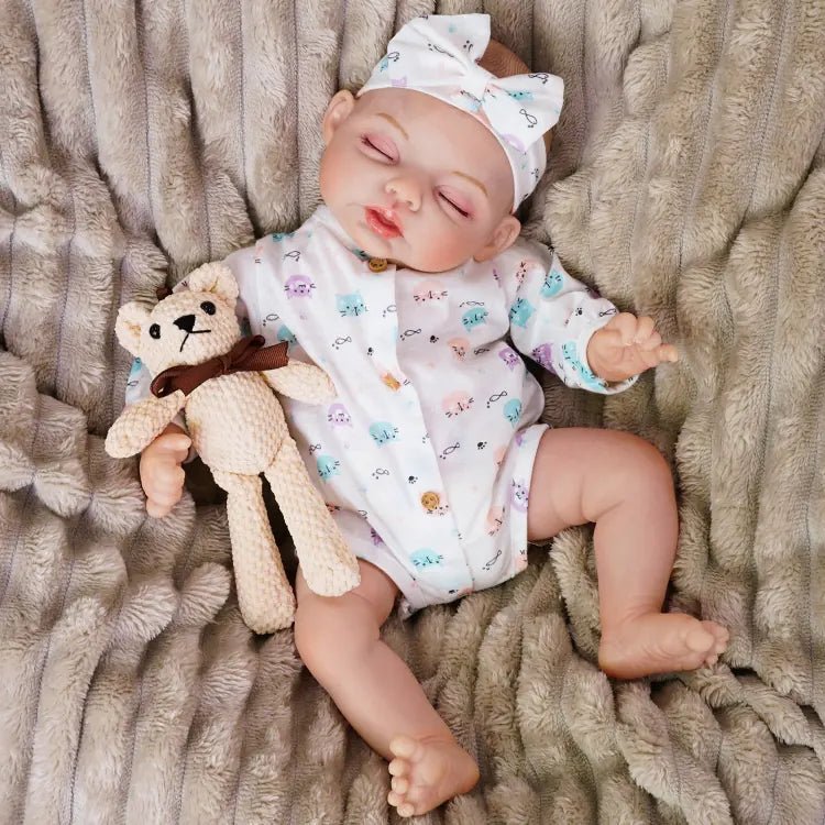 Eleanor - Lifelike Sleeping Reborn Baby Doll (18") by chimidoll