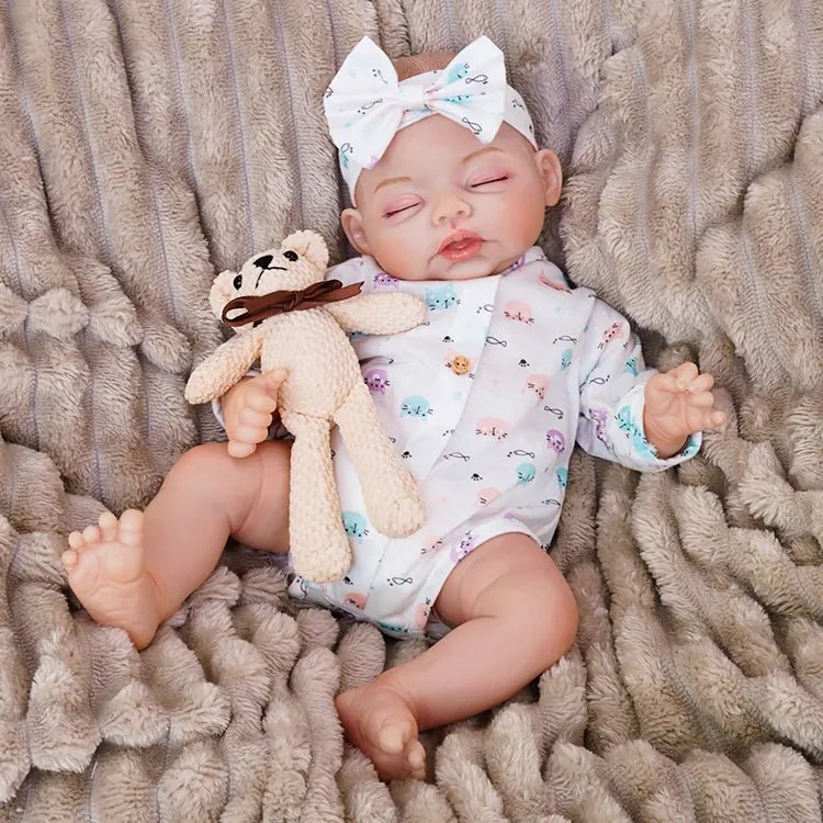 Eleanor - Lifelike Sleeping Reborn Baby Doll (18") by chimidoll