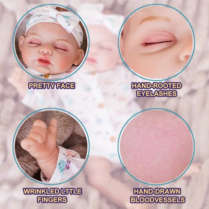 Eleanor - Lifelike Sleeping Reborn Baby Doll (18") by chimidoll