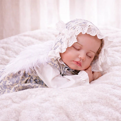 Petit Ange - Poupée bébé reborn endormie (50 cm)