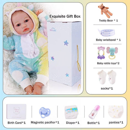 Ellis - Lifelike Reborn Baby Doll (20") | Authentic Reborn beautiful reborn baby dolls | chimidoll