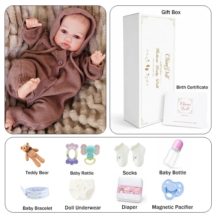 Alex - Lifelike Reborn Baby Doll (18") - chimidoll