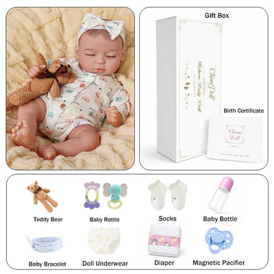 Amelia 18" Lifelike Reborn Baby Doll - chimidoll