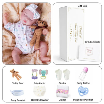 Amelia - Lifelike Sleeping Reborn Baby Doll (18") - chimidoll
