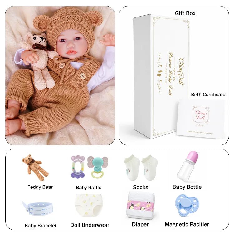 Avery - Lifelike Reborn Baby Doll (20") - chimidoll